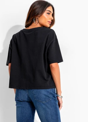 John John - T-Shirt Line Bright Jj Preto - JOHN JOHN