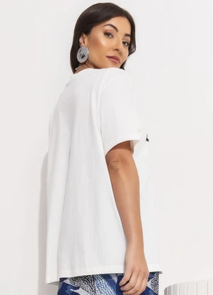 Farm - T-Shirt Media Latino America Off White - FARM