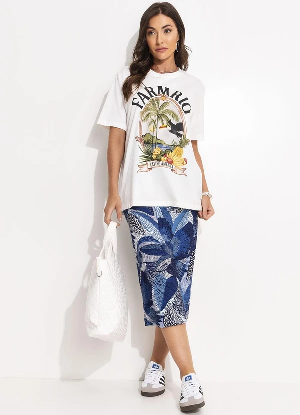 Farm - T-Shirt Media Latino America Off White 3