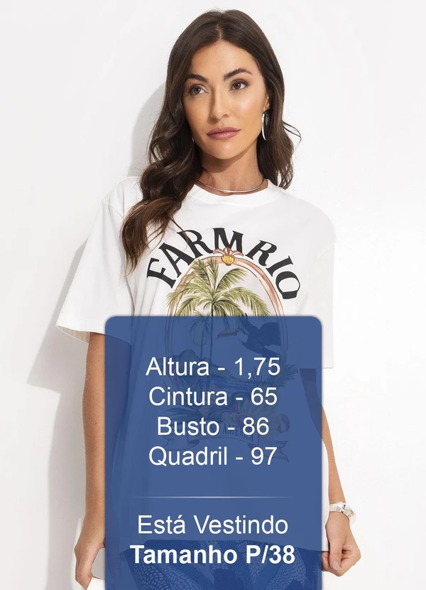 Farm - T-Shirt Media Latino America Off White 5
