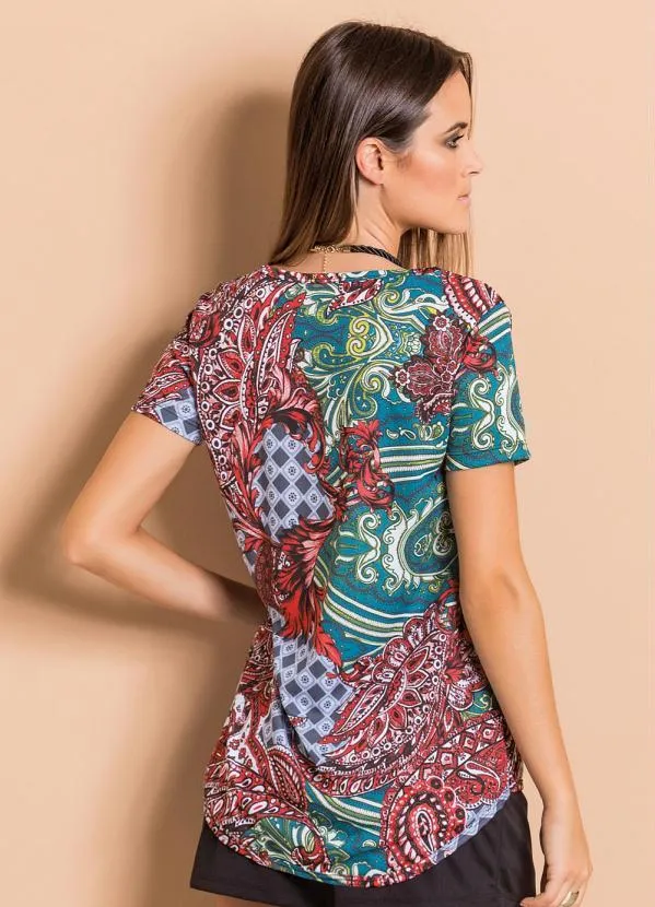 Moda Pop - T-Shirt Mullet Paisley 2