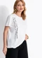 Quintess - T-Shirt Off White em Malha de Algodão By Liana Ferraz - variação:  