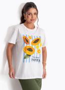 T-shirt Off White em malha de algod�o