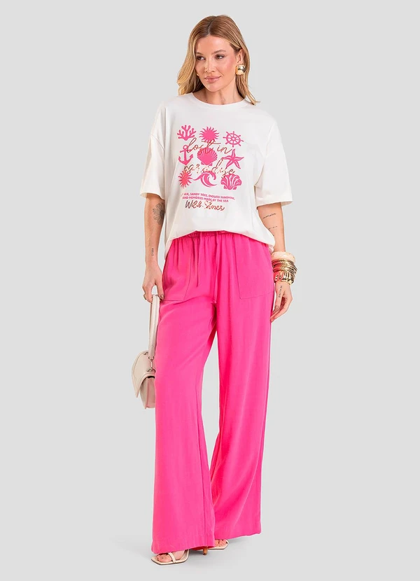 Dianna - T-Shirt Oversized Feminina Bege 3