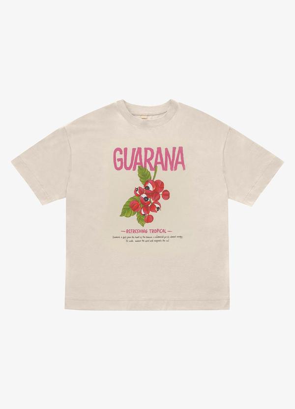 Rovitex - T- Shirt Overzised Meia Malha Feminina Bege