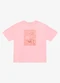 Rovitex - T- Shirt Overzised Meia Malha Feminina Bege - variação: Rosa