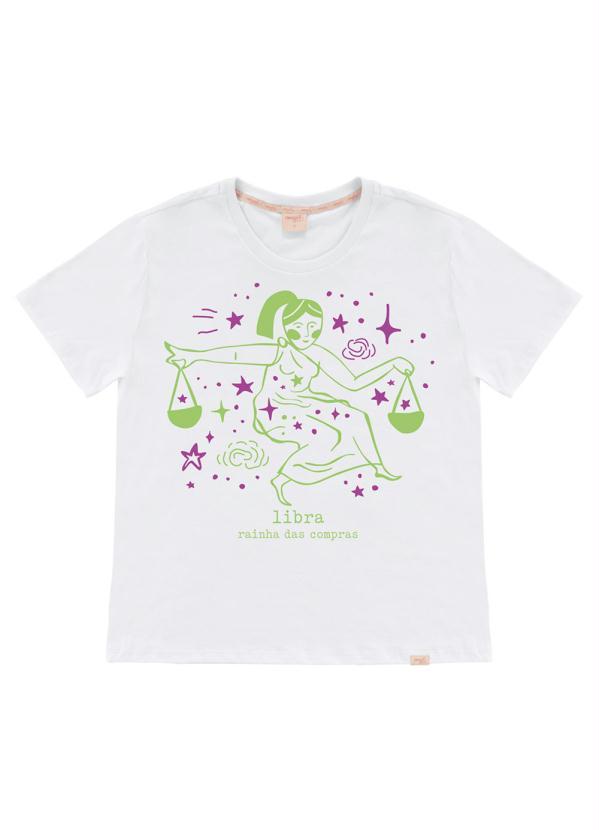 Angel - T-Shirt Zodiac Libra Branco