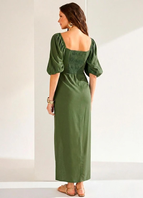 Ritmi Studio - Vestido Manga Curta com Detalhe em Pregas 2