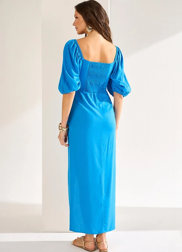 Ritmi Studio - Vestido Manga Curta com Detalhe em Pregas 2