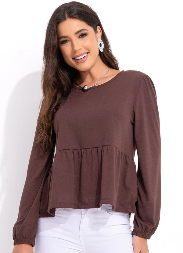 Bimini - Bata Marrom em Poliviscose