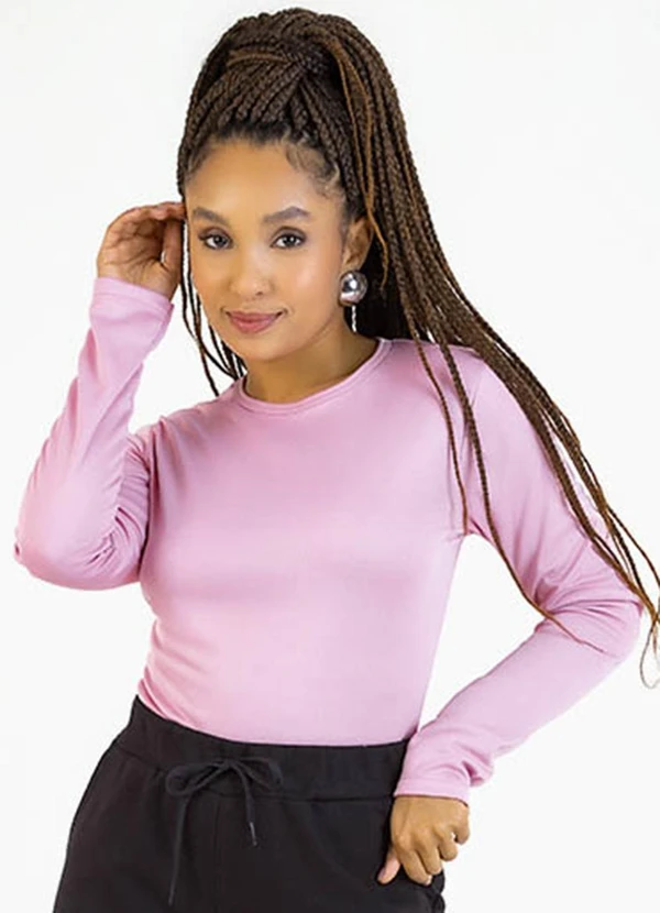 Soft Bonni - Blusa Adulto em Malha Térmica Rosa