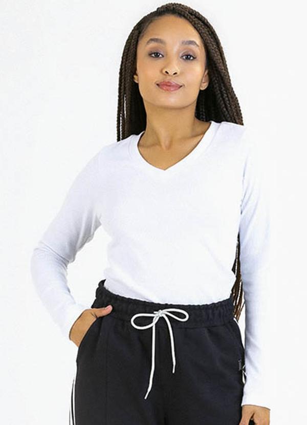 Soft Bonni - Blusa Adulto em Punho Branco