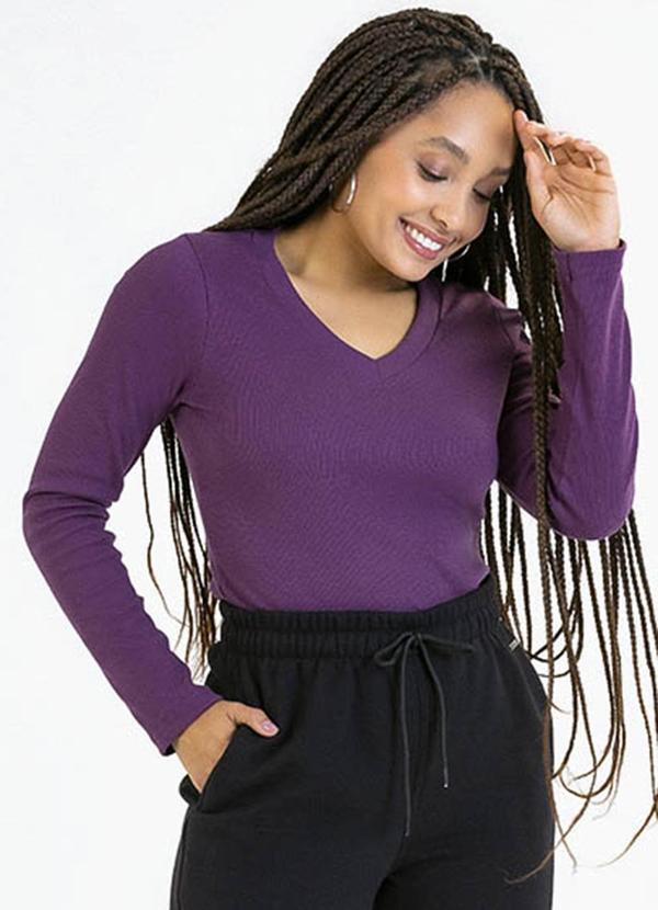 Soft Bonni - Blusa Adulto em Punho Roxo