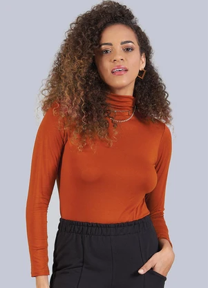 Soft Bonni - Blusa Adulto Feminino Viscolycra Marrom - SOFT BONNI