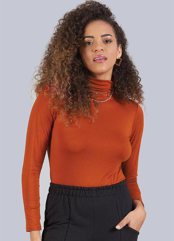 Soft Bonni - Blusa Adulto Feminino Viscolycra Marrom