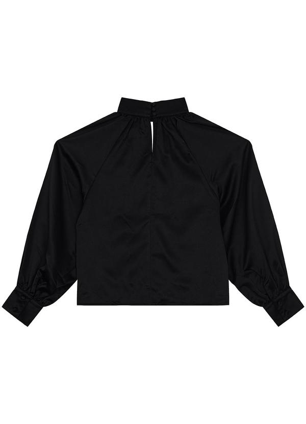 Enfim - Blusa Ampla em Cetim Preto 2