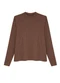 Malwee - Blusa Ampla em Malha Canelada Roxo - variação: Marrom
