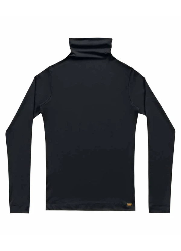 Angel - Blusa Cacharrel Manga Longa Basic Preto