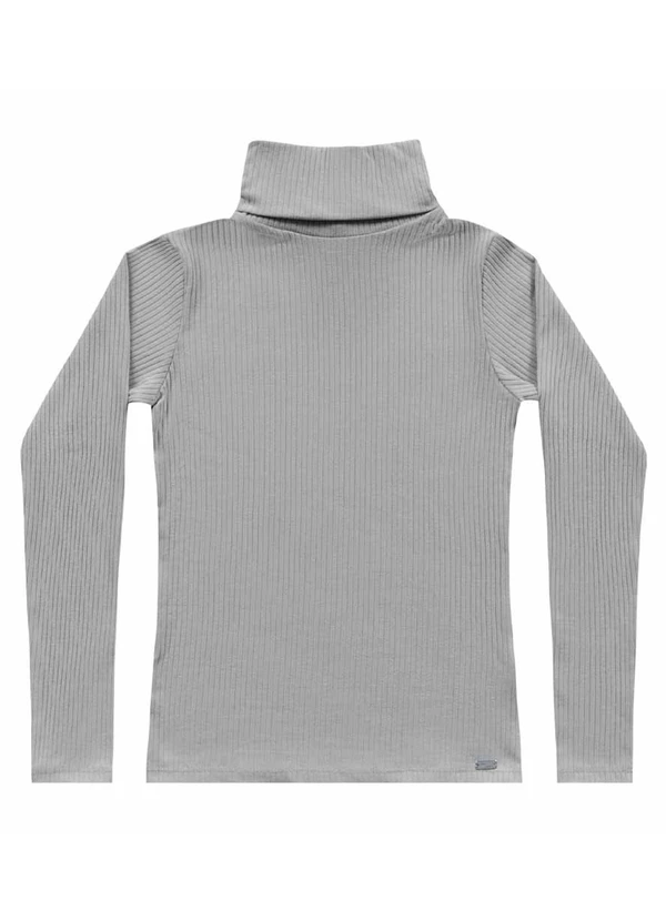 Angel - Blusa Gola Alta Ribana Basic Grafite 3