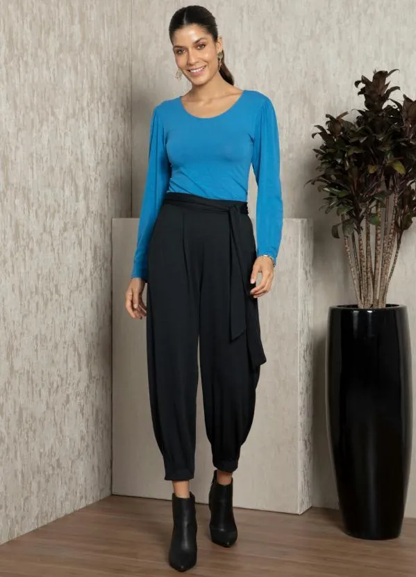 Quintess - Blusa Azul Mangas Longas 3