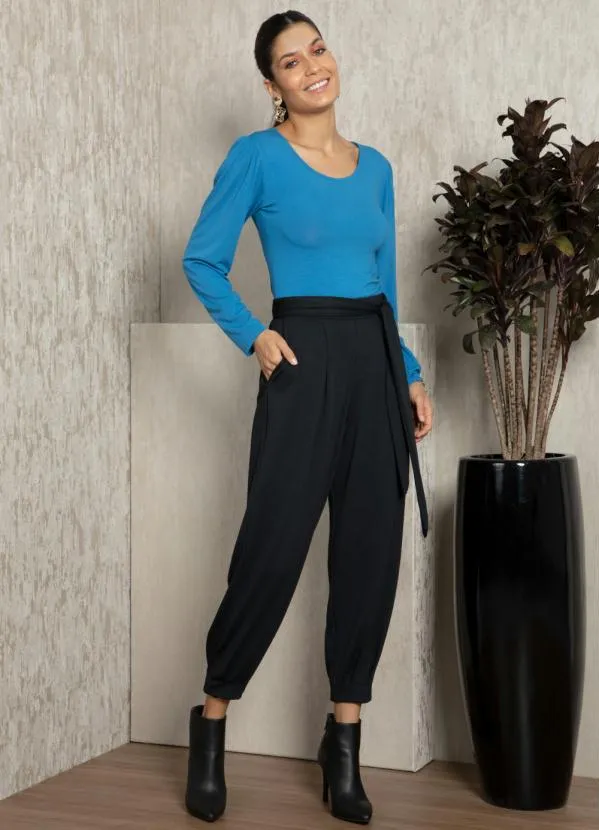 Quintess - Blusa Azul Mangas Longas 6