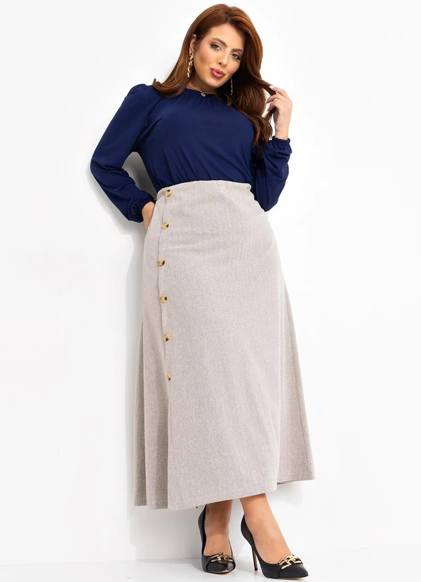 Quintess - Blusa Azul Marinho em Malha de Viscose 12