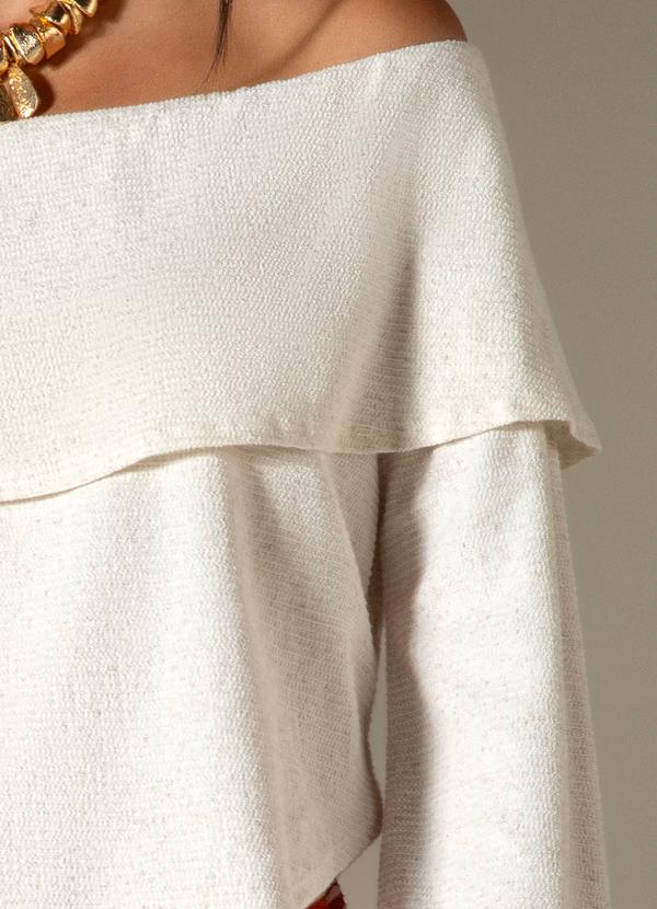 Use Modo - Blusa Barra V Bege 3