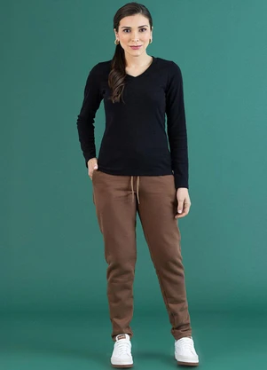 Soft Bonni - Blusa Básica Adulto Preto - SOFT BONNI