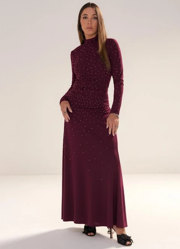 Carlota Costa - Blusa Básica Mangas Longas Roxo 2