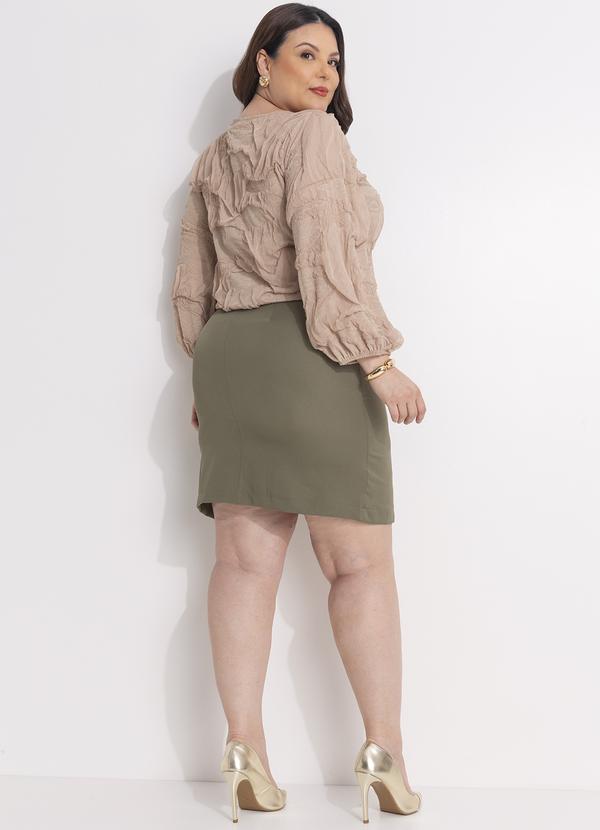 Quintess - Blusa Bege em Malha Jacquard 3