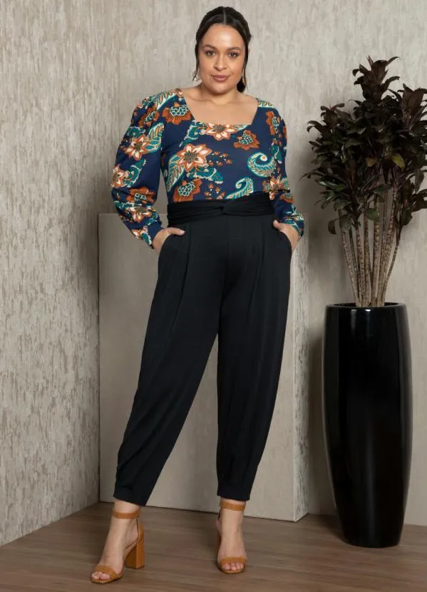 Quintess - Blusa Boho Marinho Decote Quadrado 8