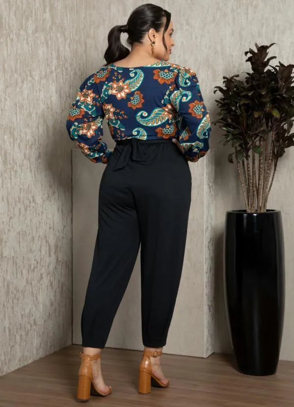 Quintess - Blusa Boho Marinho Decote Quadrado 9