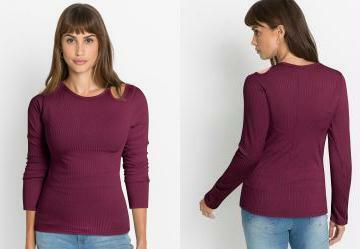 Blusa Bord em Canelado