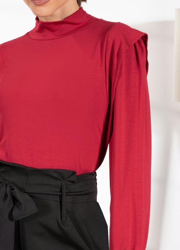 Quintess - Blusa Bordô em Malha de Viscose 6