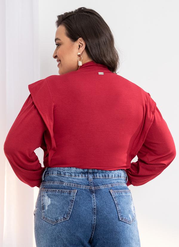 Quintess - Blusa Bordô em Malha de Viscose 4