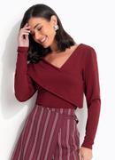Blusa Bord� em Malha Texturizada