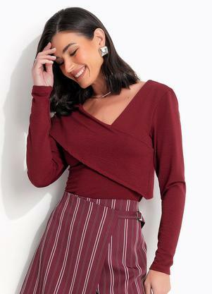 Blusa (Bord�) em Malha Texturizada