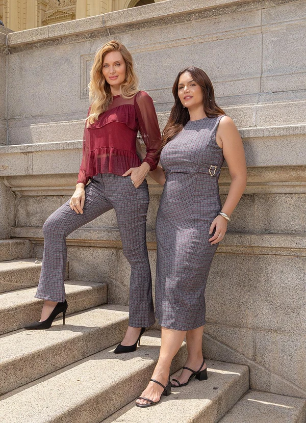 Quintess - Blusa Bordô em Tule 8