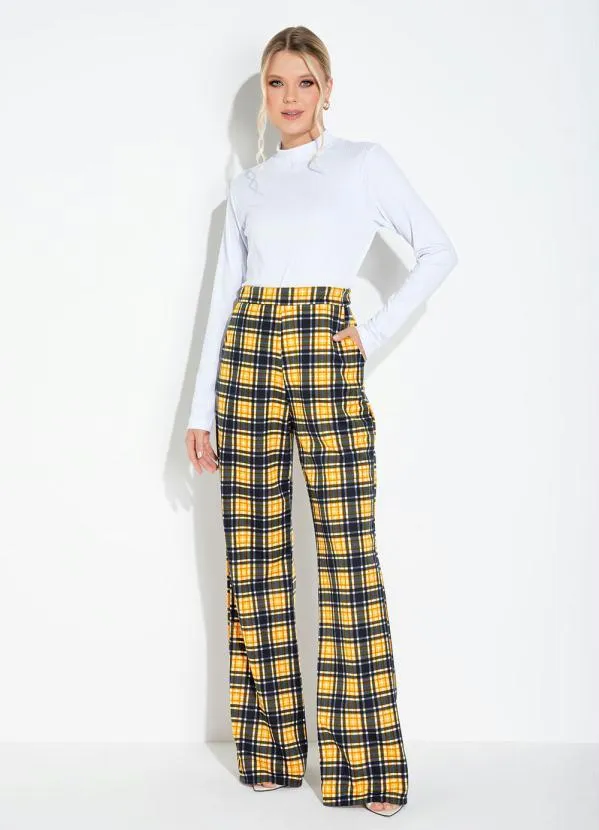 Moda Pop - Blusa Branca com Mangas Longas e Gola Rolê 3