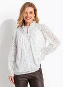 Blusa Branca em Laise de Algod�o
