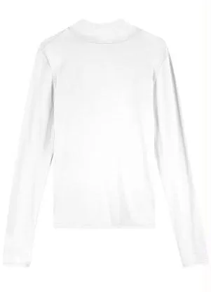 Enfim - Blusa Branca em Viscose Gola Alta - ENFIM