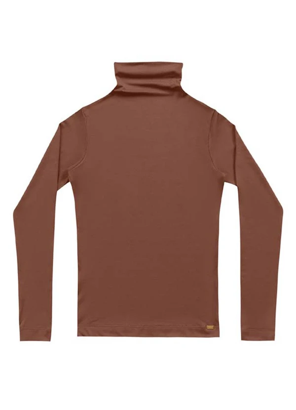 Angel - Blusa Cacharrel M/Longa Basic Marrom