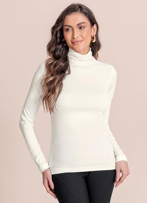 Angel - Blusa Cacharrel Suede Basic Branco - ANGEL