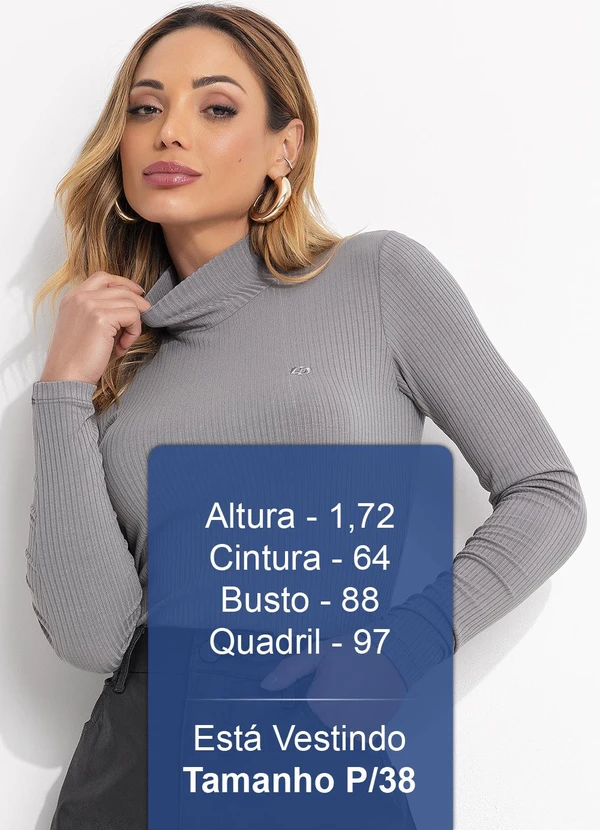 Colcci - Blusa Canelada Cinza 5