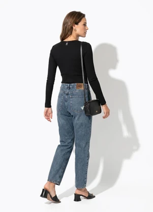 Colcci Jeans - Blusa Canelada Cj Preto - COLCCI JEANS