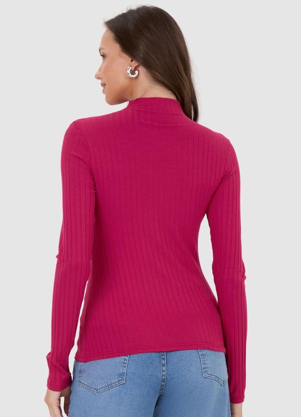 Malwee - Blusa Canelada Justa Feminina Pink 2