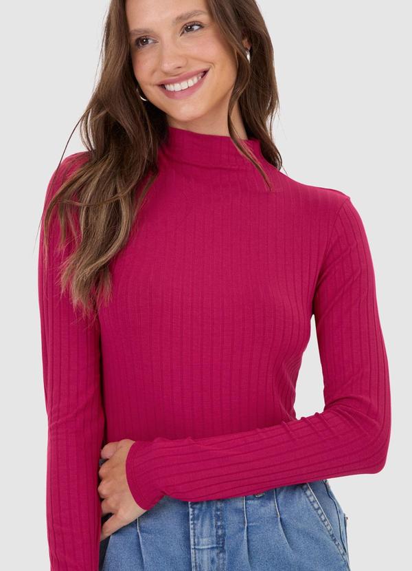 Malwee - Blusa Canelada Justa Feminina Pink 5