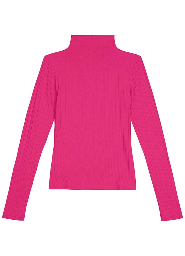 Malwee - Blusa Canelada Justa Feminina Rosa 6