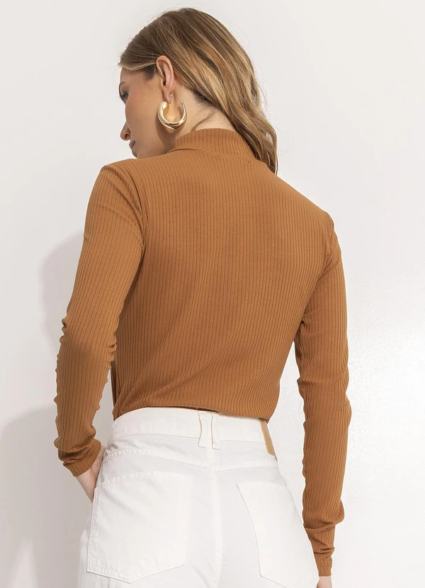 Colcci - Blusa Canelada Marrom 2