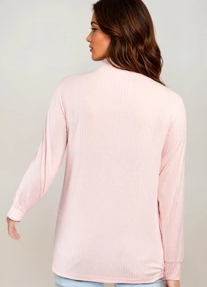 bonprix - Blusa Canelada Rosa - BONPRIX